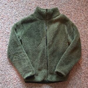 PINK Victoria's Secret Olive Fleece Jacket